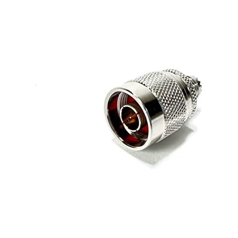 GIZWIZ RF Coax Adapter Mini UHF Female/Jack to N Male/Plug 2pcs Pack Cover