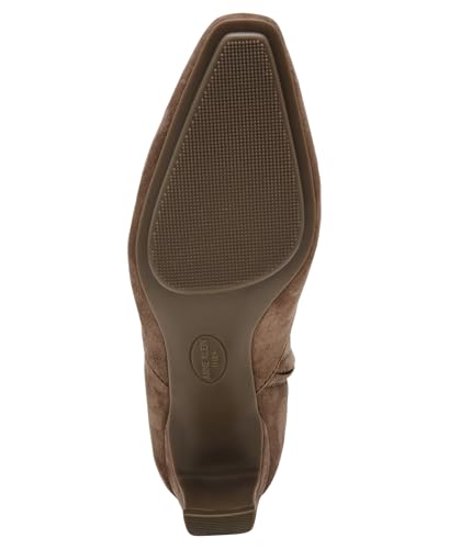 Anne Klein Womens Iga Zipper Faux Suede Booties4