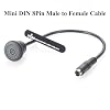 Mini DIN 8 Pin Male to Female Extension Cable Flush Panel Mount Mini Din 8 Core Audio S-Video Cable for Broadcast Systems, Recording Studios, Mixing Consoles, Industrial Automation
