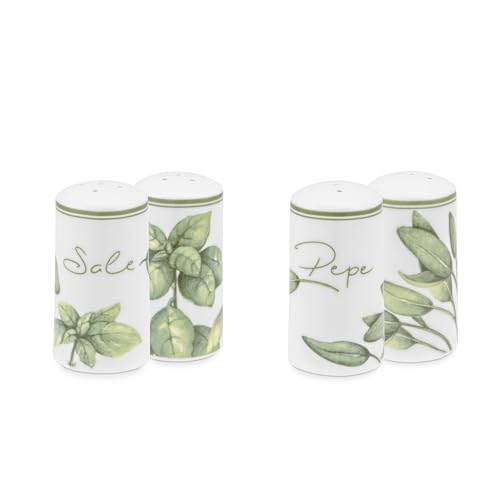 La Porcellana Bianca Coltivia Set Sale E Pepe 8Cm Porcellana