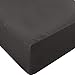 Utopia Bedding Fitted Sheet - Soft Brushed Microfiber - Deep Pockets, Shrinkage and Fade Resistant - Easy Care - 1 Fitted Sheet Only (Queen, Dark Grey)