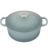 Le Creuset Enameled Cast Iron Signature Round Dutch Oven with Lid, 5.5 Quart, Sea Salt