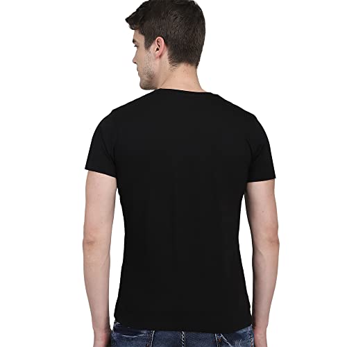 Image of Free Authority Mickey & Friends Printed Regular Fit Green Cotton Men's T-Shirt