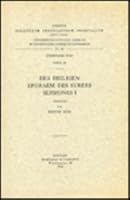 Des Heiligen Ephraem Des Syrers Sermones, I: T. 9042903465 Book Cover