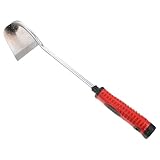 Lurrose Robuste Gartenhacke aus Edelstahl und Kunststoff Breit Vielseitig für Hacken Unkraut Entfernen und Bodenbearbeitung Leicht und Handlich für Garten Landwirtschaft und