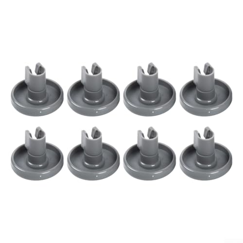 8 ruedas de cesta de repuesto para Electrolux para lavavajillas AEG, compatibles con la parte 50286965004, rodillos de estante inferior ABS