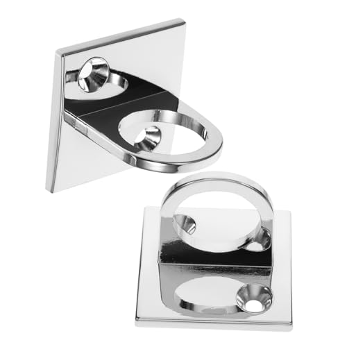 Garneck 2pezzi Piastra Muro Per Montante Fune Piastra Di Ancoraggio Fune Staffa Per Montaggio Parete Anello Per Barriera Di Coda Controllo Della Folla Teatri Hotel e Gestione Di Eventi