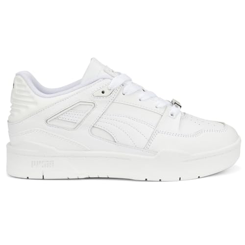 PUMA Womens Slipstream Leather Lace Up Sneakers Shoes Casual - White