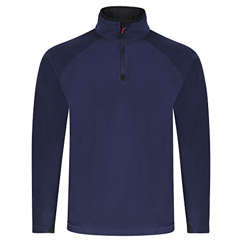 Engelbert Strauss Fleecepullover Troyer Atmungsaktiv Windabweisend Wärmend Dryplexx Micro (Dunkelblau, M)