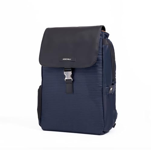 Image of Assembly Arto Laptop Backpack for Men Women 15.6 Inch Quilted Office Travel Bag with Trolley Sleeve Business Travel Bag