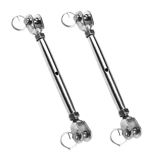 Juego de 2 Tensores para Cables de Acero Inoxidable tipo Quijada para Uso Industrial Resistente al Clima miniatura 1