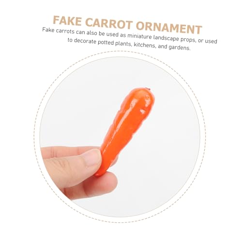 DECORNIJIA 30 Stück Mini Karotten Modell Aus Schaumstoff Realistische Künstliche Karotten Für Küchen Deko Ostern Party Zubehör Und Bastelarbeiten