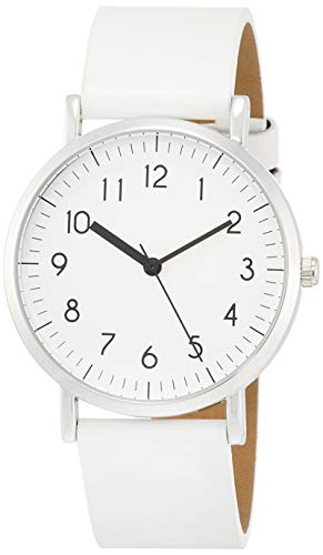 腕時計 フィールドワーク アナログ フレッド 革ベルト 電池寿命4年 FSC132-1 ホワイト