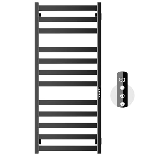 Colliford Towel Warmer,Stainless Steel Towel Warmer Rack For Bathroom -12 Bars Wall Mounted Towel Heater With Intelligent Touch Screen Timer cover