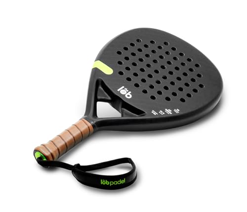 Raqueta de Pádel de Fibra de Carbono Negra miniatura 3