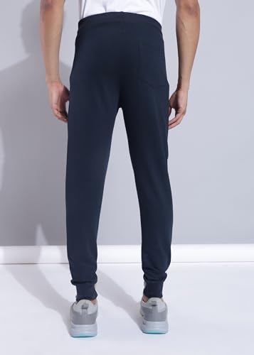 Image of Force NXT Men's Super Combed Cotton Rich French Terry Fabric Solid Joggers | Active Joggers for Men | Comfortable Waistband with Zipper Pocket for Daily Workout