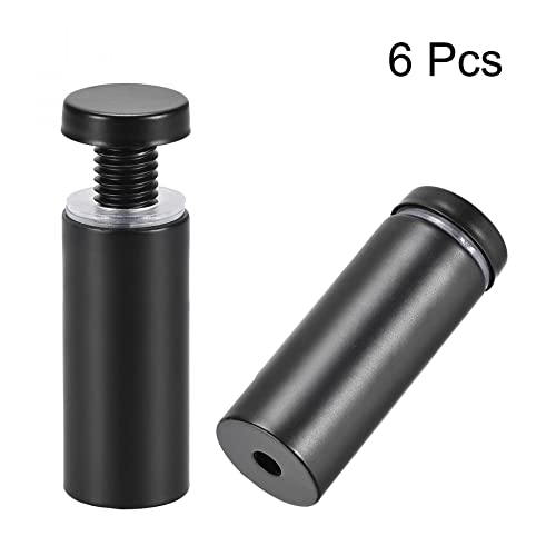Support mural pour verre 19 mm robuste en inox noir anti-rayures - 3