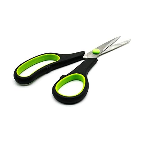 Multi Use Mini Scissor Snips - Handy, Small, Sharp and Strong. Soft Grip for Easy Control. Fine Edge, Stainless Steel Blades Produce Perfect Cutting Results. (Green) Cover