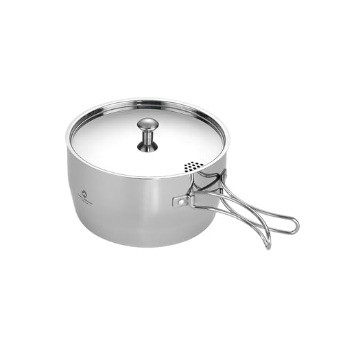 CAMPINGMOON 2 Quart Camping Saucepan