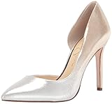 Jessica Simpson Women's Prizma D'Orsay Pump, Silver/Champagne, 6