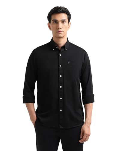 Image of Arrow Striped Slim Fit Mens Casual Shirts - 100% Cotton, Breathable & Comfortable, Full Sleeves Shirts for Men