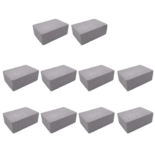 Mizhll 1/3/5/10PCS Barbecue Grill Cleaning Brick Grill Foam Glass Cleaning Stone Pumice Stone Brick Grill Outdoor Kitchen Grill Tools(10PCS)