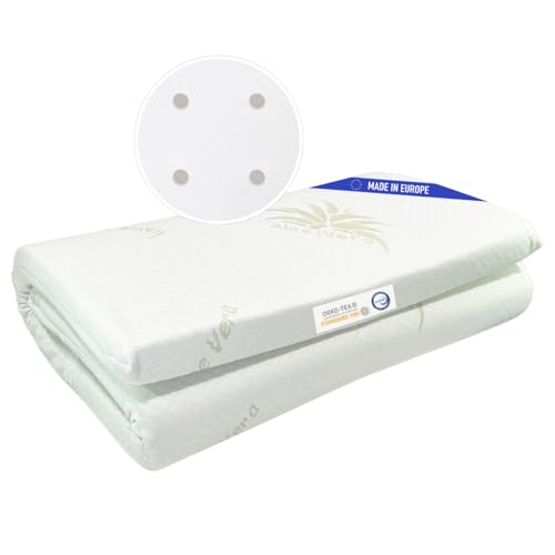 Kiby® Matelas pour lit Parapluie (certifié Oeko-TEX® & CERTIPUR™) en Aloe Vera,...