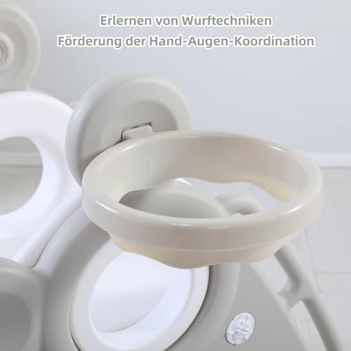 Faltbare Rutsche für Innen und Außen, ab 1 Jahr, Kinderrutsche für den Garten, Geschenk für Kinder, Geburtstagsgeschenk Grau