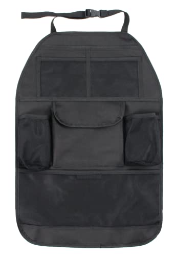 Ezimoov - Organisateur Voiture Universel imperméable Enfant - Protection de Siège Dossier Avant - Rangements - Fabrication rpet Emballage Recyclable Cover