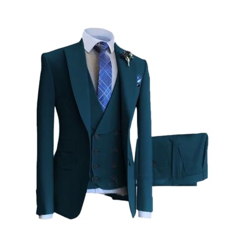 Men Formal Wedding Casual Business Slim Fit Party Prom 3 Pcs Groom Tuxedo