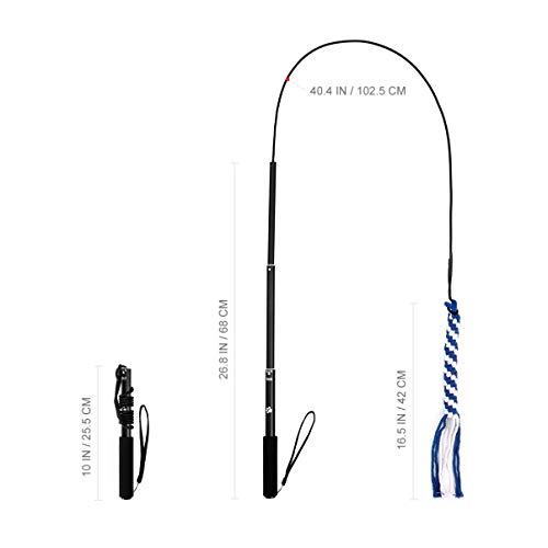 Balacoo – Brinquedo de adestramento retrátil interativo para cães com nó de corda de algodão para cã