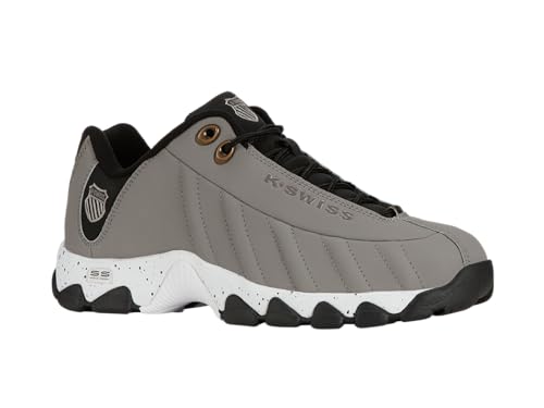 Image of K-Swiss Men's ST329 CMF Sneaker, Wide Tennis Walking Shoes Leather Upper | Court Inspired, Tennis Heritage, Comfort Soft Cushioning, Arch Support,Wide Feet fit, Chunky Silhouette, Classic Style.