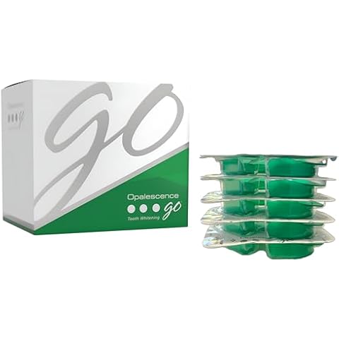 Opalescence Go - Prefilled Teeth Whitening Trays - Original 15% - (4 Treatments) - Hydrogen Peroxide with PF - Cool Mint - Made by Ultradent. 4648-1 Cover