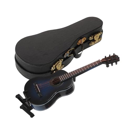 WEKADRIN ミニチュア木製ギターモデル クラシックギター ケース スタンド付