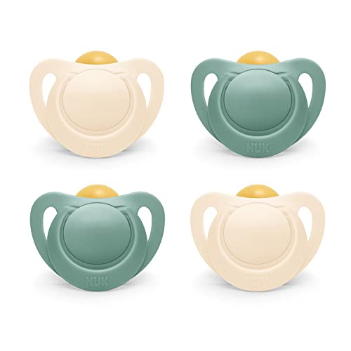 Image of NUK for Nature™ Natural Rubber Pacifier, 4-Pack, Neutral, 6-18M