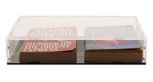 Image of Evron Display Case for Collectibles Assemble Clear Acrylic Box Alternative Glass Case for Display Action Figures Home Storage & Organizing Toys (10.5x7.5x2 inch; 26x19x5 cm)