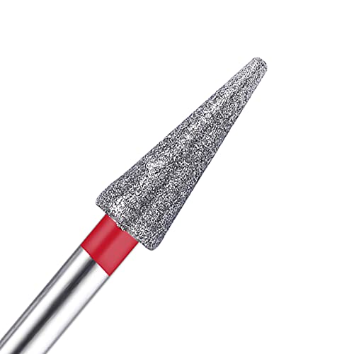 Nmkl38 3/32" Tapered Diamond Nail Drill Bit Rotary Cuticle Clean Burr Nail Art File For Electric Drill Machine Manicure Pedicure Tool (Fine - 4.3X12.0) #TOP2