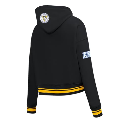 Sudadera NHL Retro Classics Pro Standard de mujer corta tipo fleece con capucha ajustable 4