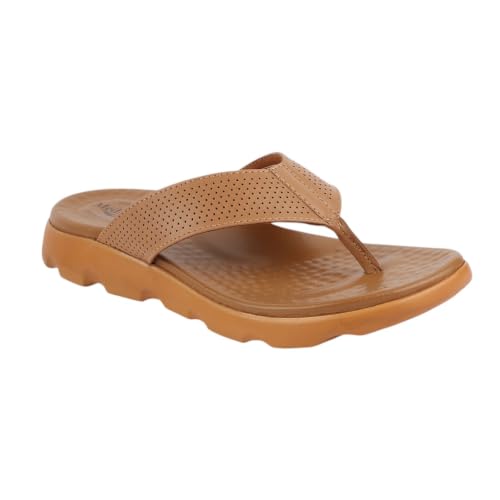 Image of Medifeet Broad Strap Cushioned Leather Slippers for Women