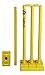 Plastic Full Size Cricket Set of 4 Stumps, 2 Balles and 2 Bases