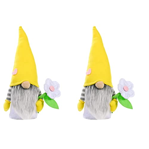 ABOOFAN 2 peças para ornamento de arte escandinavo sem rosto adorável mãe festival de coração brinqu
