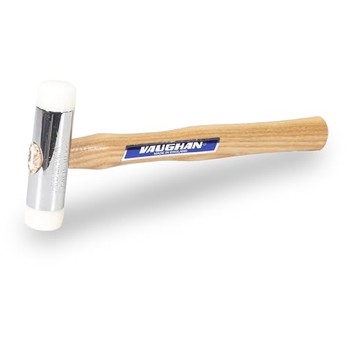 VAUGHAN Nylon Face Hammer, Chrome Plated Zinc Alloy Head, 0.5 Lbs, NT100, VN58408