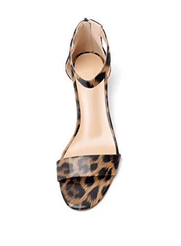 Soireelady Womens Low Heel Sandals Kitten Heel Open Toe Ankle Strip Glitter Rhinestones Summer Sandals for Bridesmaids Ladies 2 Inch3