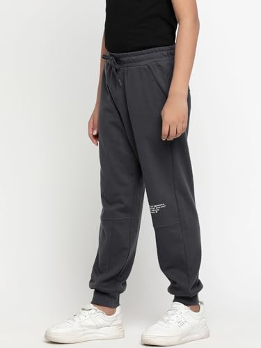 Image of Li'l Tomatoes Boys Looper Track Pant | Soft & Breathable Summer Casual Wear | Elastic Waist with Drawstring | 9-16 Years