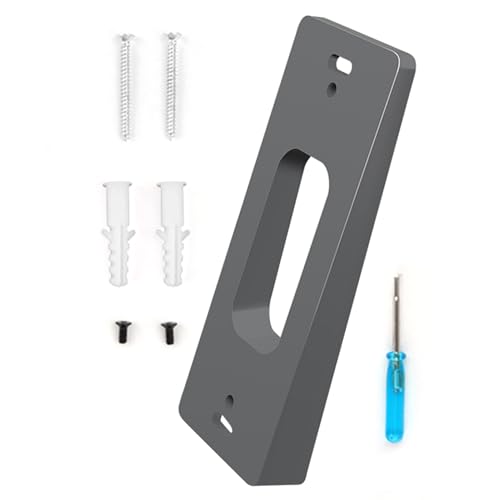 Montaje del Timbre de Anillo - Soporte Seguro para el Timbre, Soporte de Placa de cuña Inteligente | Soporte de Montaje de Videos Ajustables, Kit de Montaje en el Anillo de cámara para monitoreo á