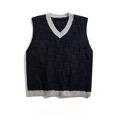 Men’S Preppy Style Ethnic V-Neck Sweater Vest Vintage Sleeveless Knitted Tank Top3