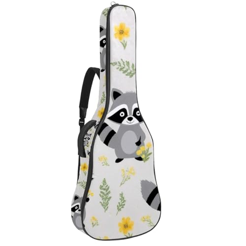 Housse guitare acoustique 109 cm oxford sac à dos basse avec 2 poches