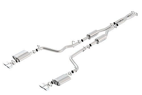 Borla 140708 ATAK Cat-Back Exhaust System Dual 2.5 in. Incl. X-Pipe/Connector Pipes/Intermediate Pipes/Mid/Rear Mufflers