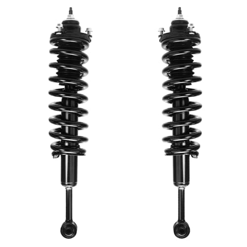 Image of Detroit Axle - Front Suspnsion Kit for 2003-2009 Toyota 4Runner, 2007-2009 FJ Cruiser, Struts with Coil Spring Assembly Outer Tie Rod End Sway Bar Link Replacement