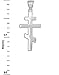 Religious Jewelry 925 Sterling Silver Plain Russian Orthodox Cross Pendant
